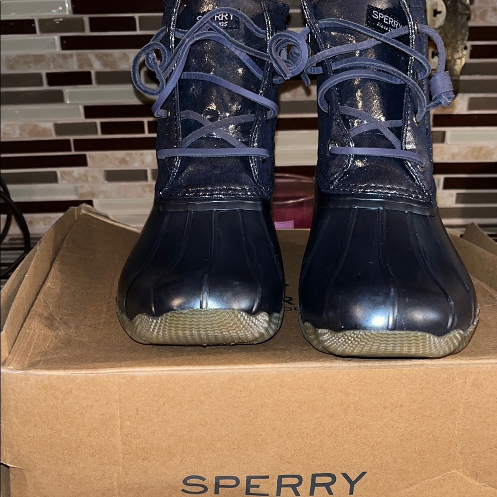 Sperry Dark Blue Waterproof Boots